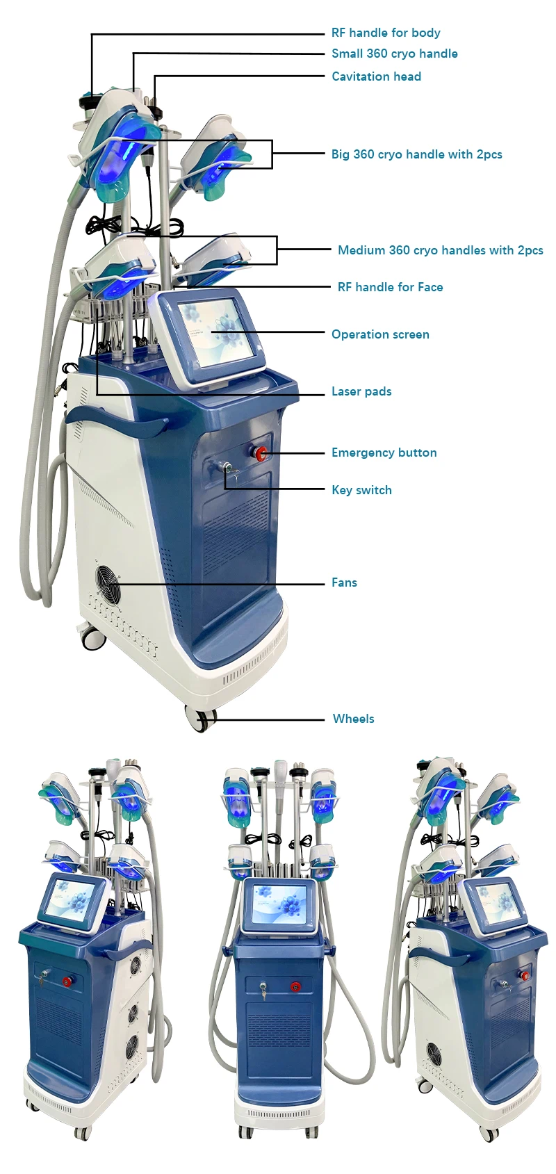 360 cryo slimming machine