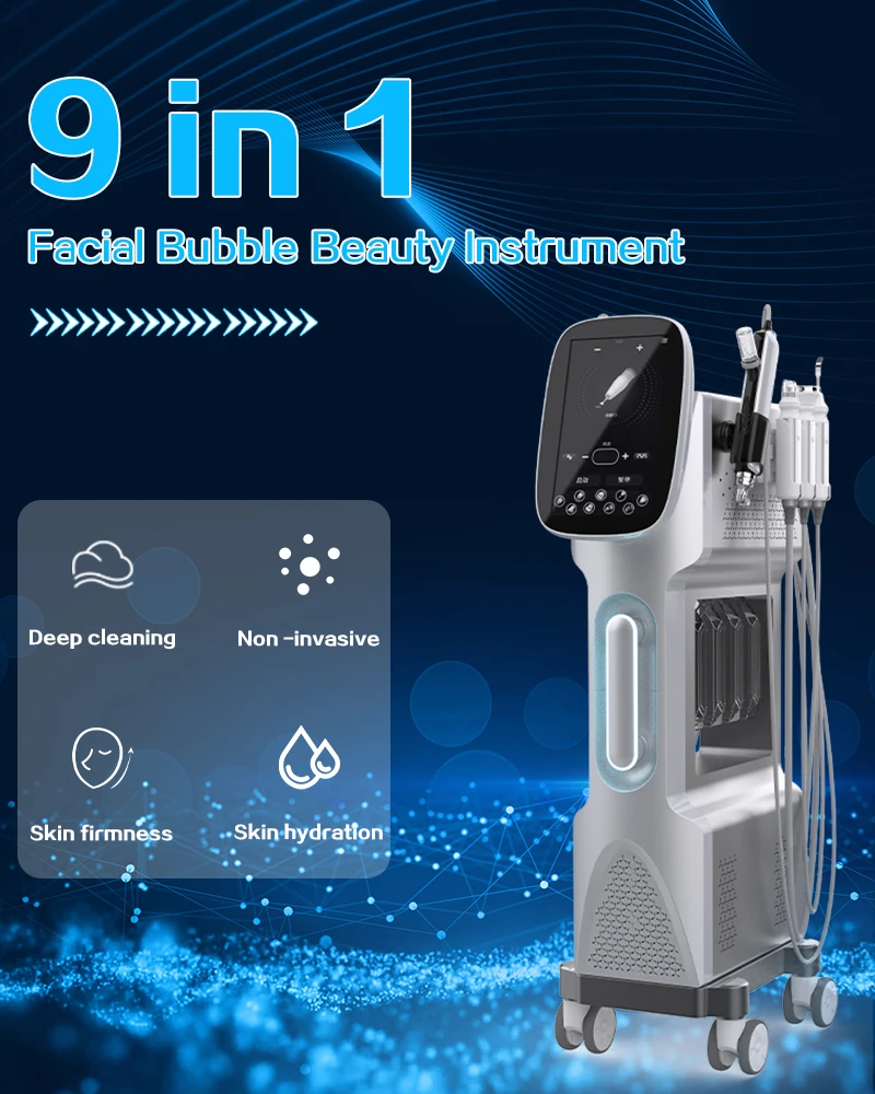 9-in-1 hydro facial machine for professional salon facial care